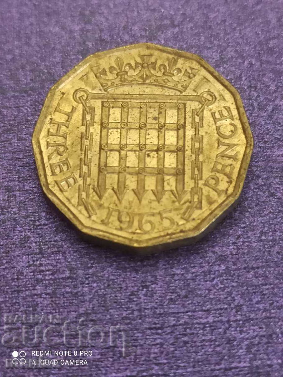 3 pence 1965 with price 12.99 BGN | € 6.64 3 pence 1965 with price 12.99 BGN | € 6.64