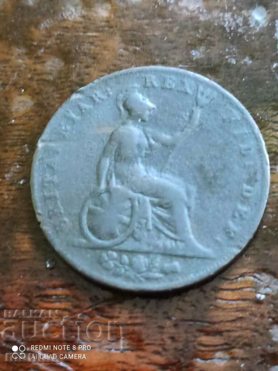 Coin 1827 year George 4 - 5 Coin 1827 year George 4 - 5