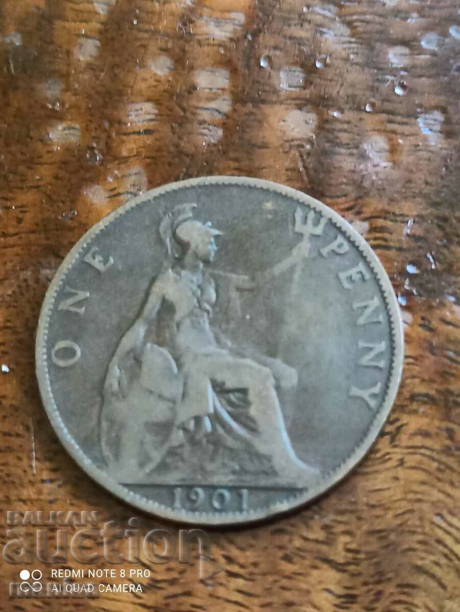 1 penny 1901 Queen Victoria - 5 1 penny 1901 Queen Victoria - 5