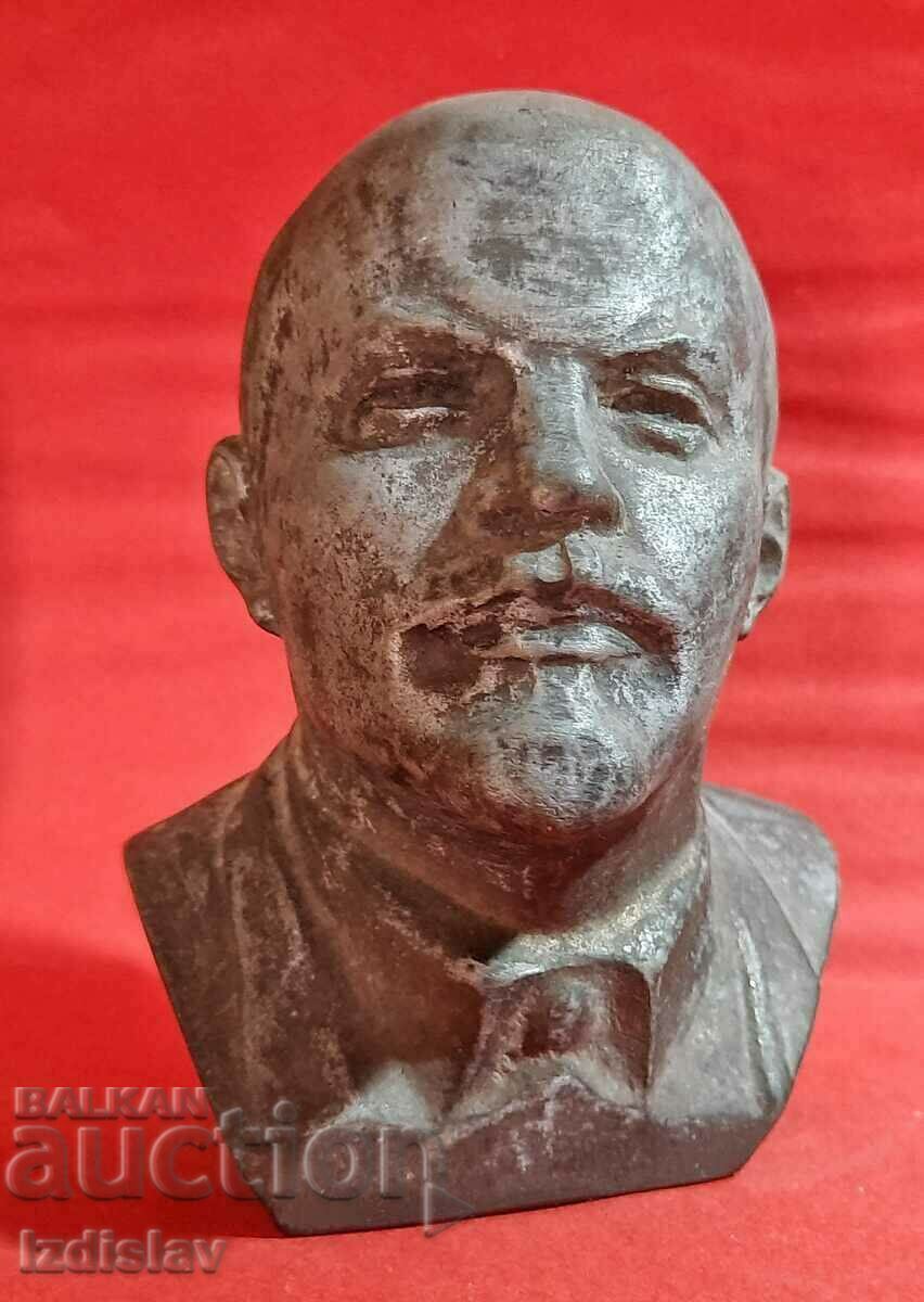 Metal bust of the symbol of the revolution V. I. Lenin