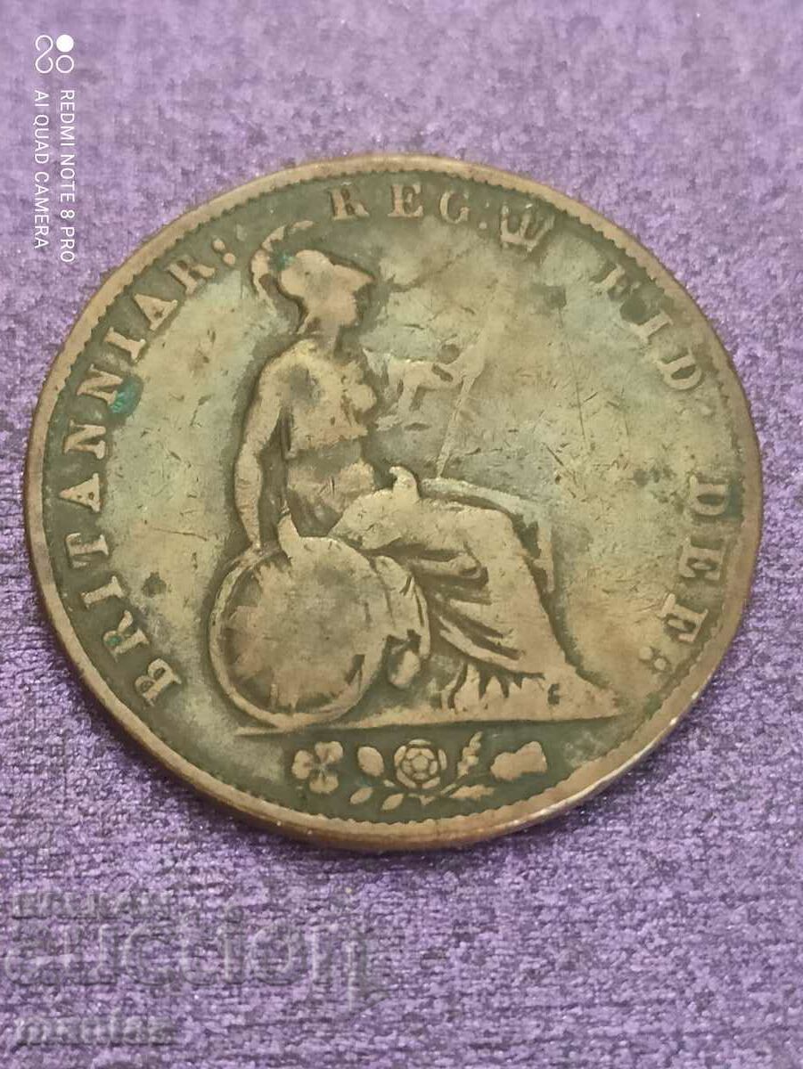 1/2 penny 1838 Queen Victoria with price 29.99 BGN | € 15.33 1/2 penny 1838 Queen Victoria with price 29.99 BGN | € 15.33
