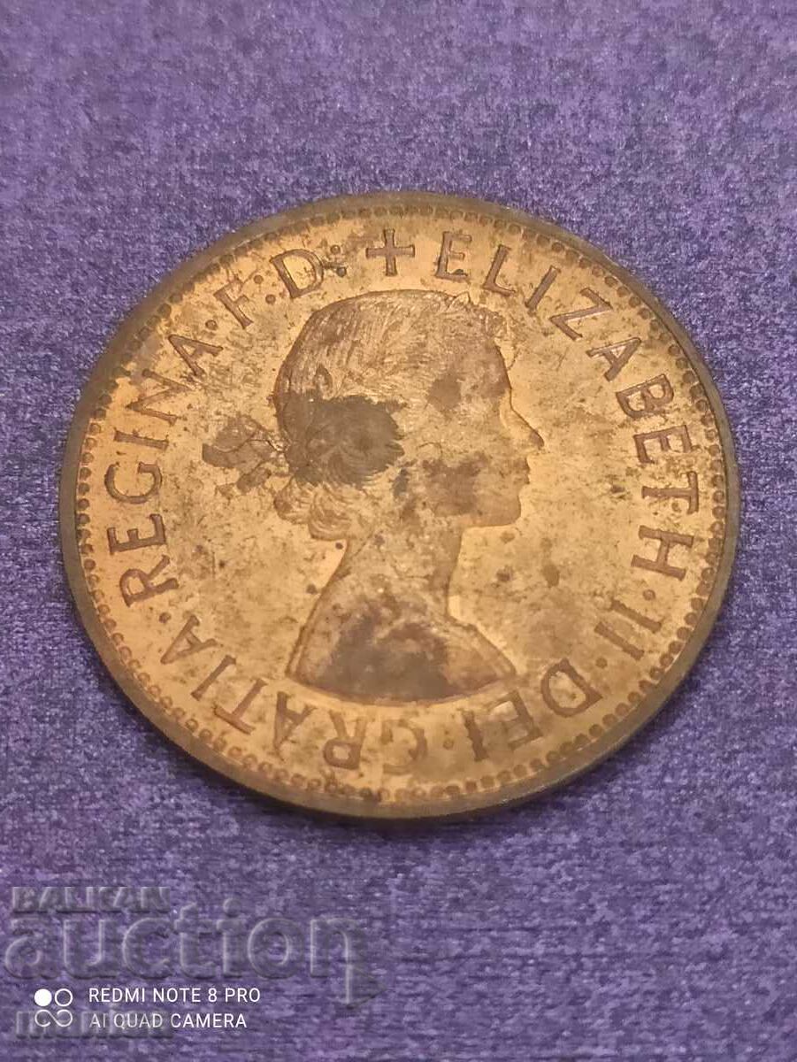 1 penny 1966 Elizabeth 1 penny 1966 Elizabeth