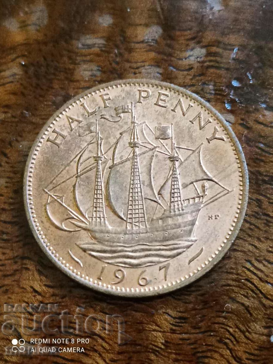 Παράδοση 1/2 Penny 1967 Παράδοση 1/2 Penny 1967