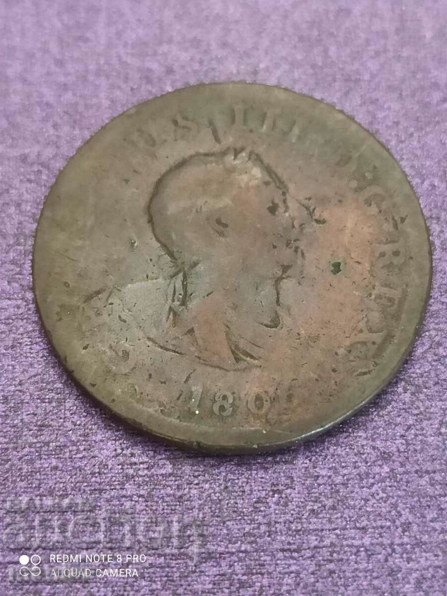 Delivery of 1/2 penny George 3 1806 Delivery of 1/2 penny George 3 1806