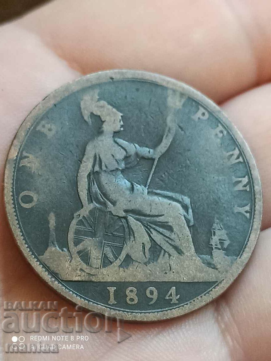 1 penny 1894 Victoria - 5 1 penny 1894 Victoria - 5