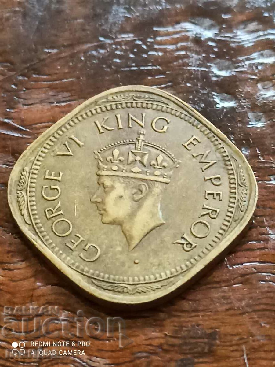 2 Anna 1944 India - 5