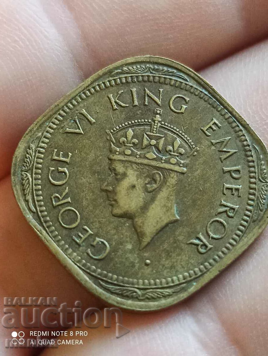 2 Anna 1944 India - 7