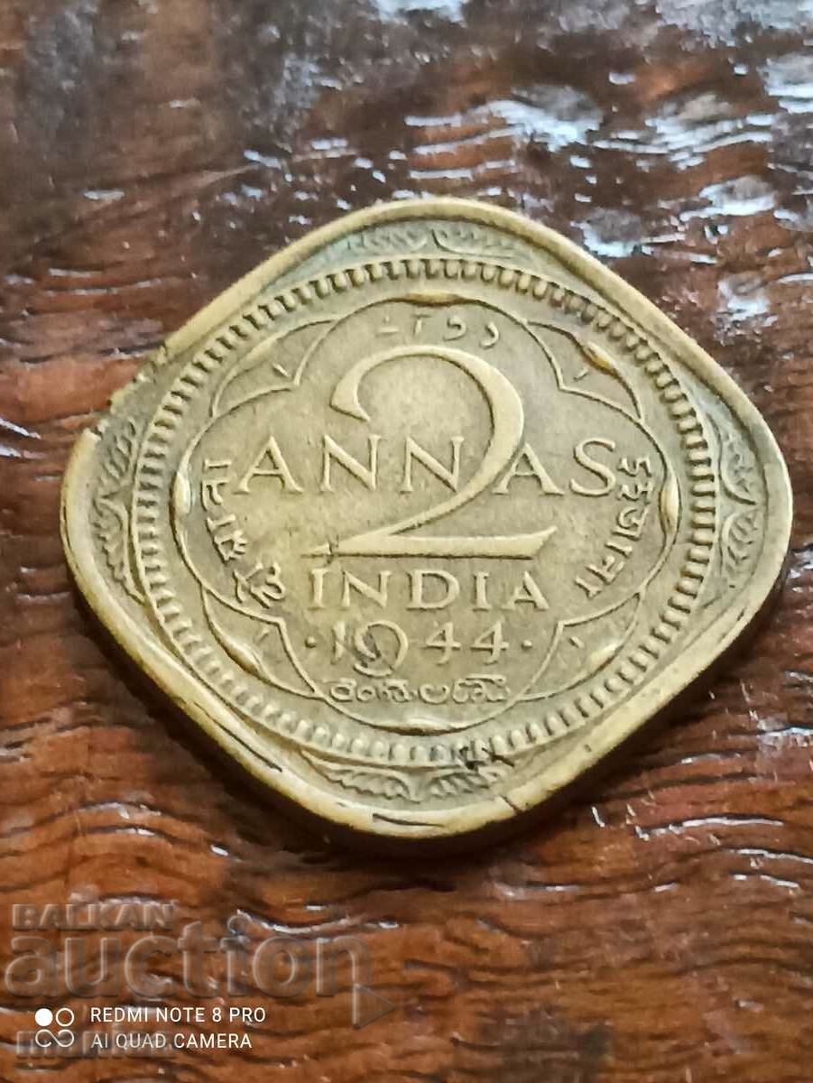 2 Anna 1944 India