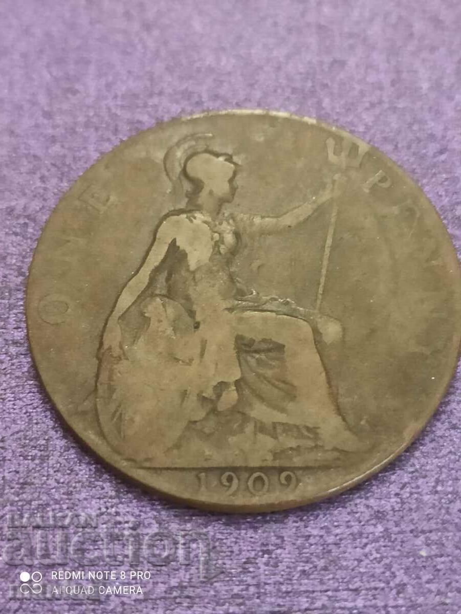 1 Penny 1909 Year with price 13.99 BGN | € 7.15 1 Penny 1909 Year with price 13.99 BGN | € 7.15