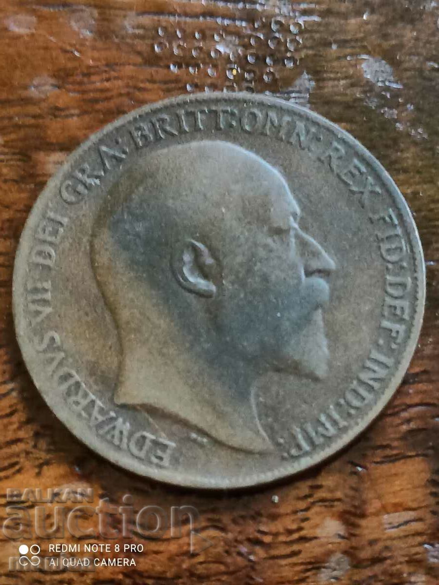 1 penny 1909 an
