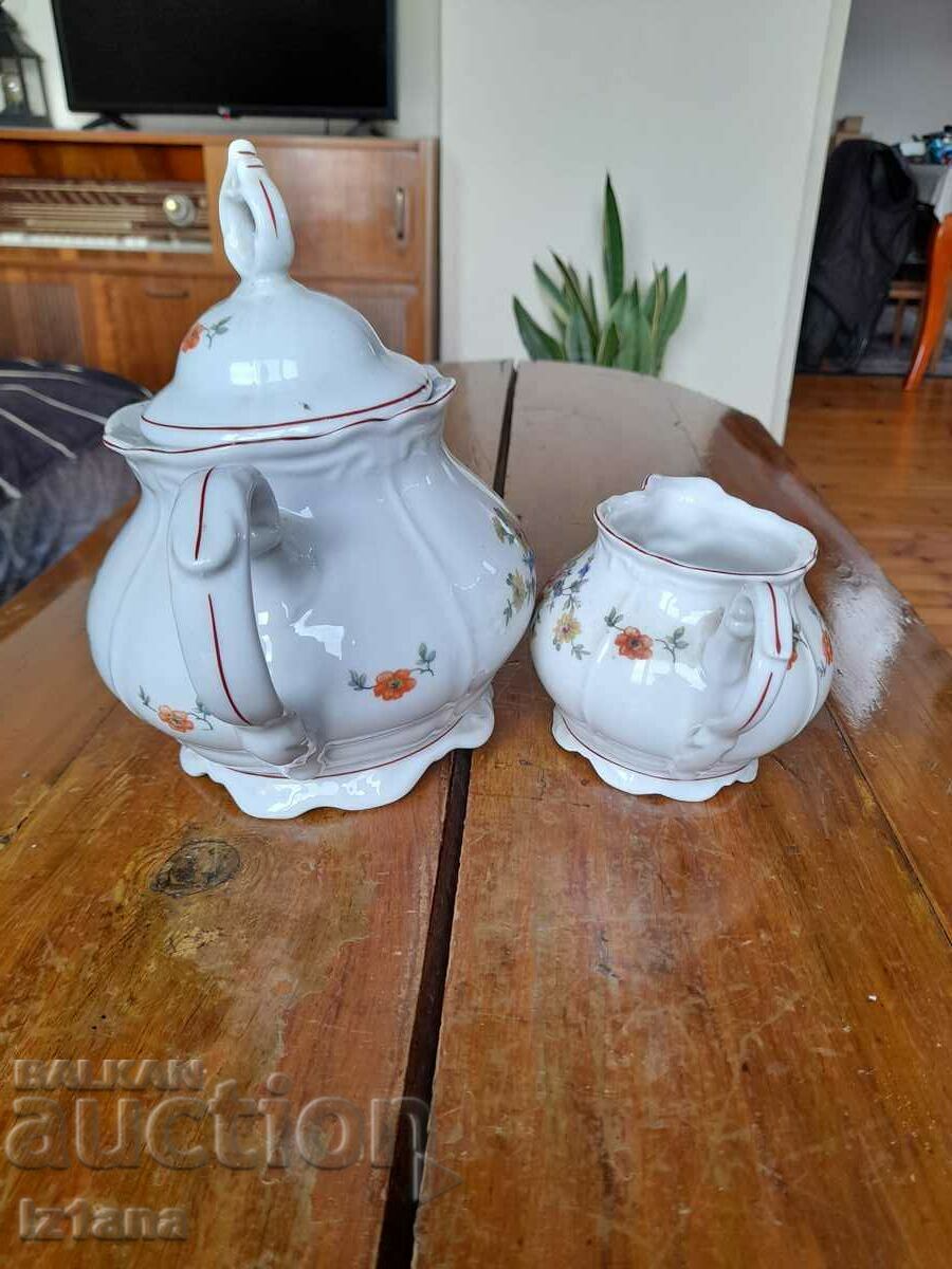 An old porcelain jug, a jug - 5 An old porcelain jug, a jug - 5