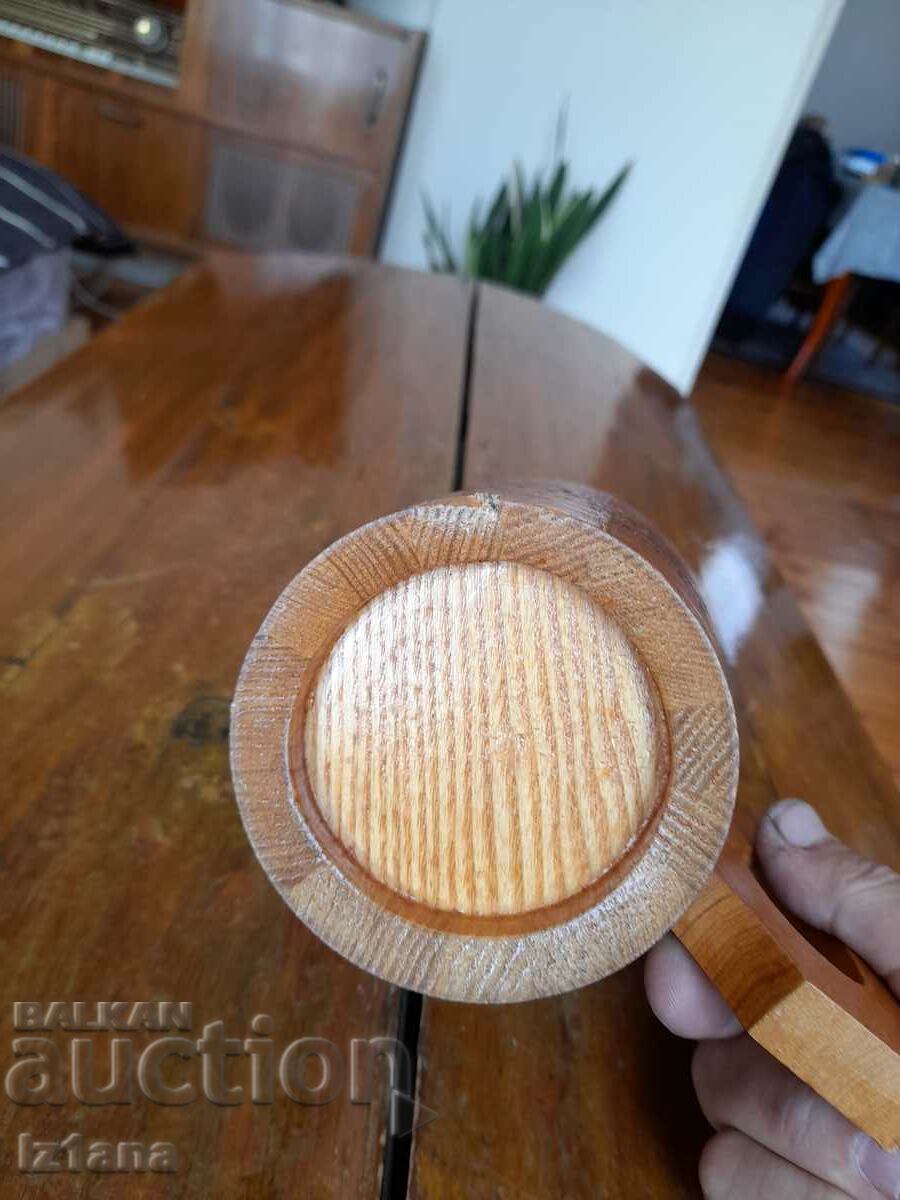 Old wooden cup, mug - 6 Old wooden cup, mug - 6