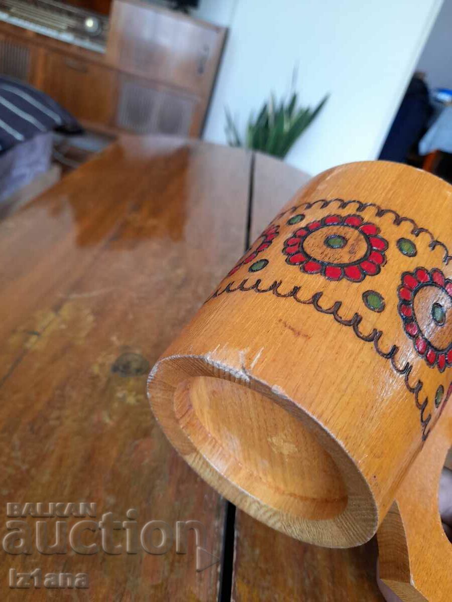 Old wooden cup, mug - 7 Old wooden cup, mug - 7