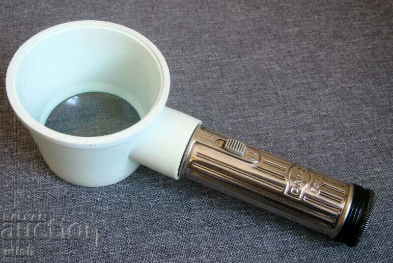 Стара рядка филателна лупа с Diamon Focus осветление лампа с цена 40.00 лв. | € 20.45 Стара рядка филателна лупа с Diamon Focus осветление лампа с цена 40.00 лв. | € 20.45