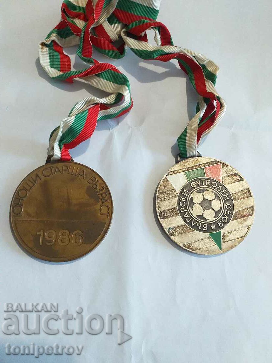 Medalii fotbal juniori seniori 1986