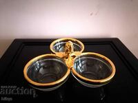 Beautiful Gold Plated Bowl For Nuts, Sauces Etc.