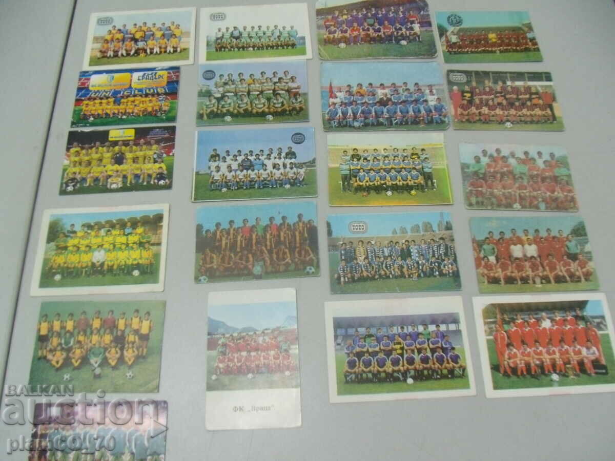 No.*7068 lot 21 old calendars - football teams with price 40.00 BGN | € 20.45 No.*7068 lot 21 old calendars - football teams with price 40.00 BGN | € 20.45