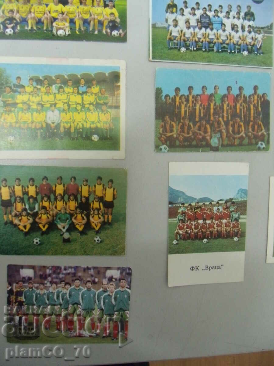 Delivery of No.*7068 lot 21 old calendars - football teams Delivery of No.*7068 lot 21 old calendars - football teams