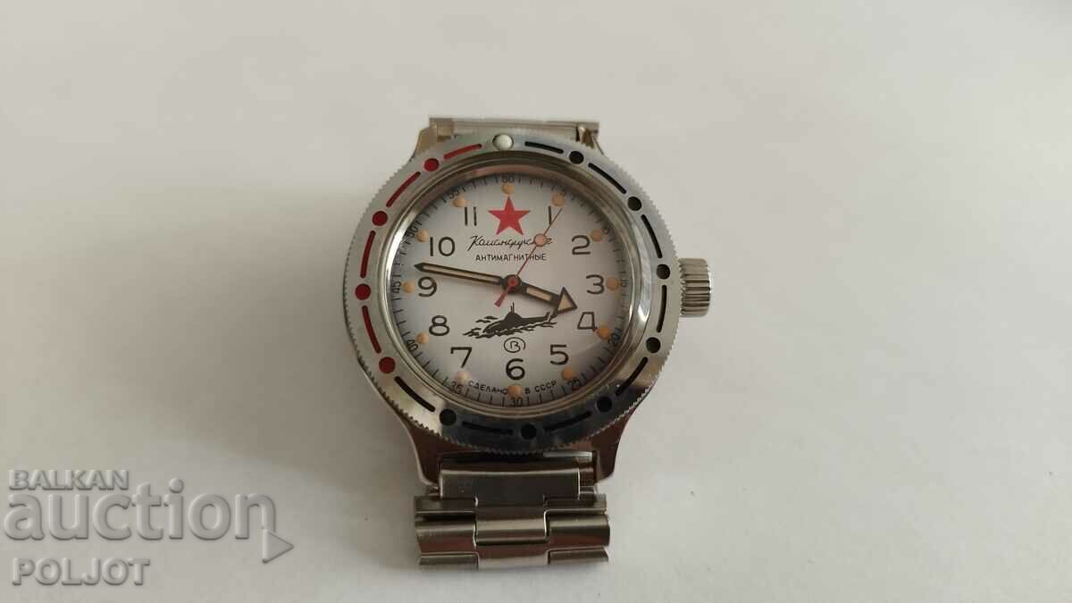 Παλιό ρολόι VOSTOK, Komandirski-Amphibia, USSR, αχρησιμοποίητο