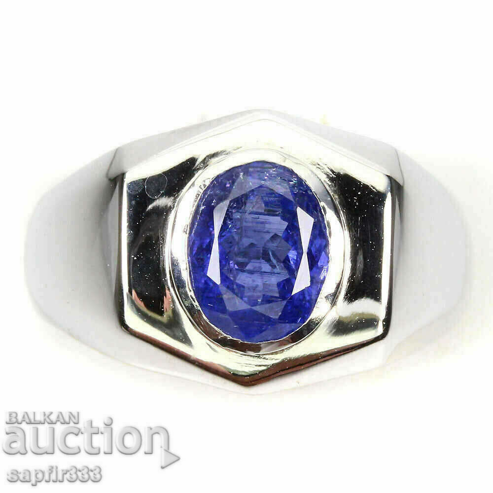 MEN'S DESIGNER RING WITH NATURAL 2.17 CARAT TANZANITE MEN'S DESIGNER RING WITH NATURAL 2.17 CARAT TANZANITE