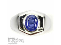 INEL DE DESIGN BĂRBAȚI CU TANZANIT NATURAL DE 2,17 CARATE