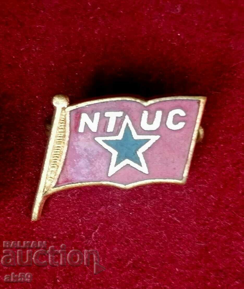 Veche insignă Steagul " NT-UC " Portugalia.