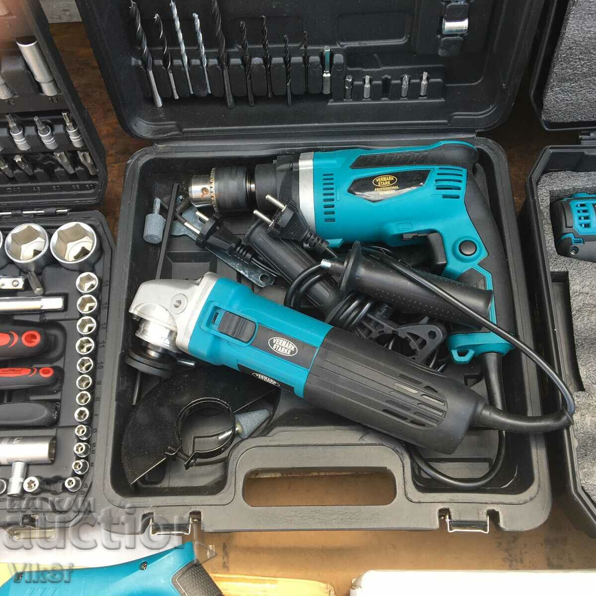 Impact drill and angle grinder VERMARK STARKE in a case - 5 Impact drill and angle grinder VERMARK STARKE in a case - 5