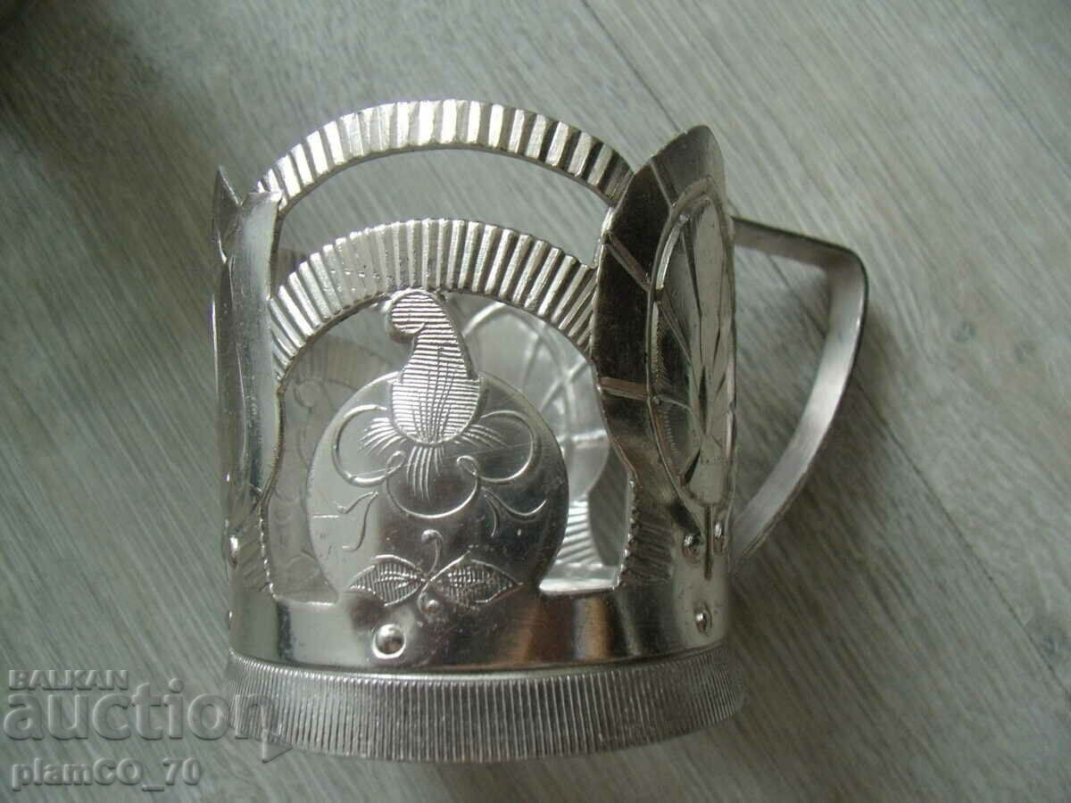 No.*7069 nine pieces of old Russian metal / aluminum coasters - 6 No.*7069 nine pieces of old Russian metal / aluminum coasters - 6