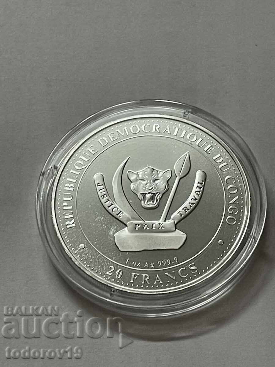 Delivery of 1 oz Silver Prehistoric Life 2023 - Congo Delivery of 1 oz Silver Prehistoric Life 2023 - Congo