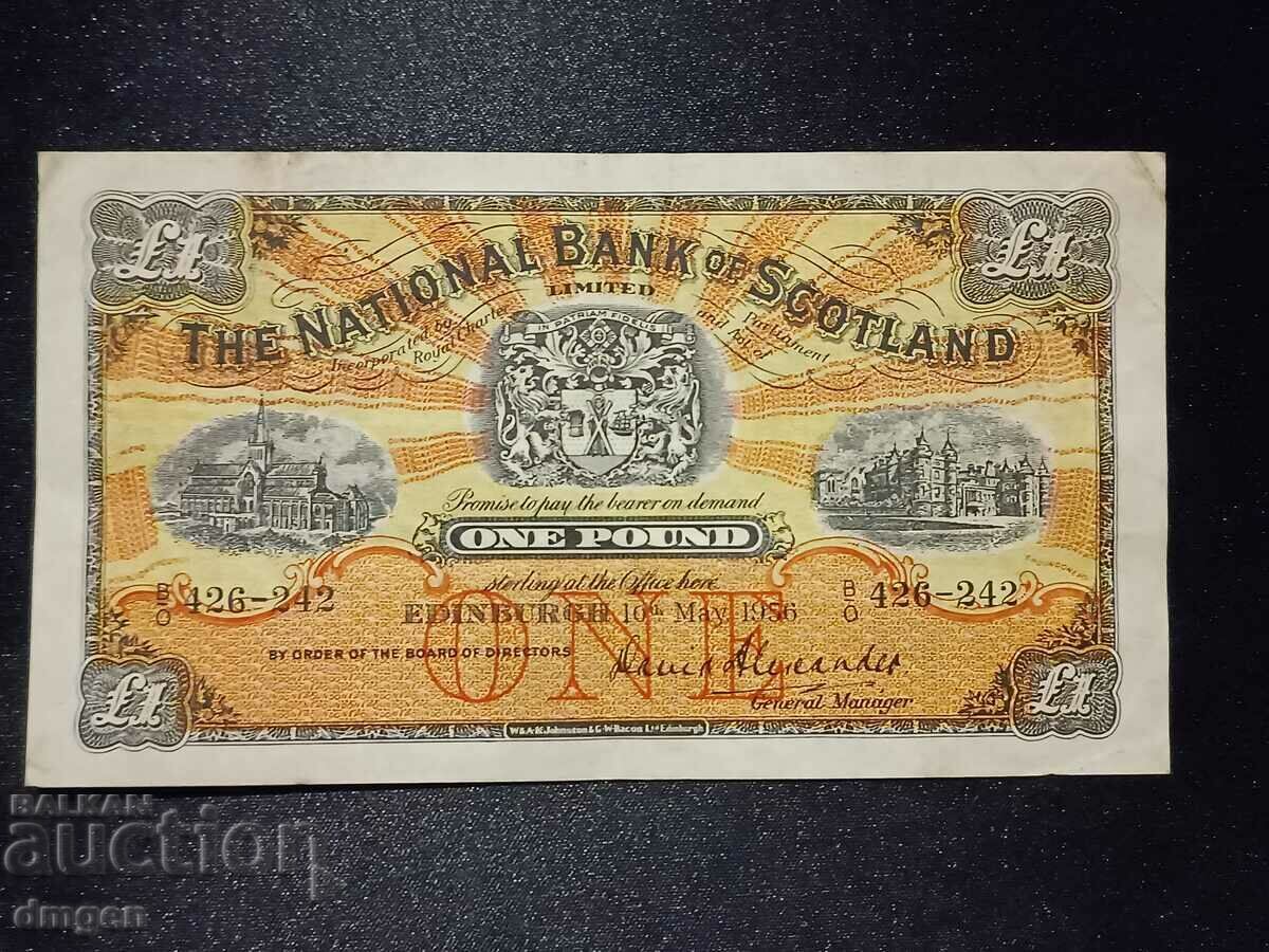 1 паунд 1956 Шотландия