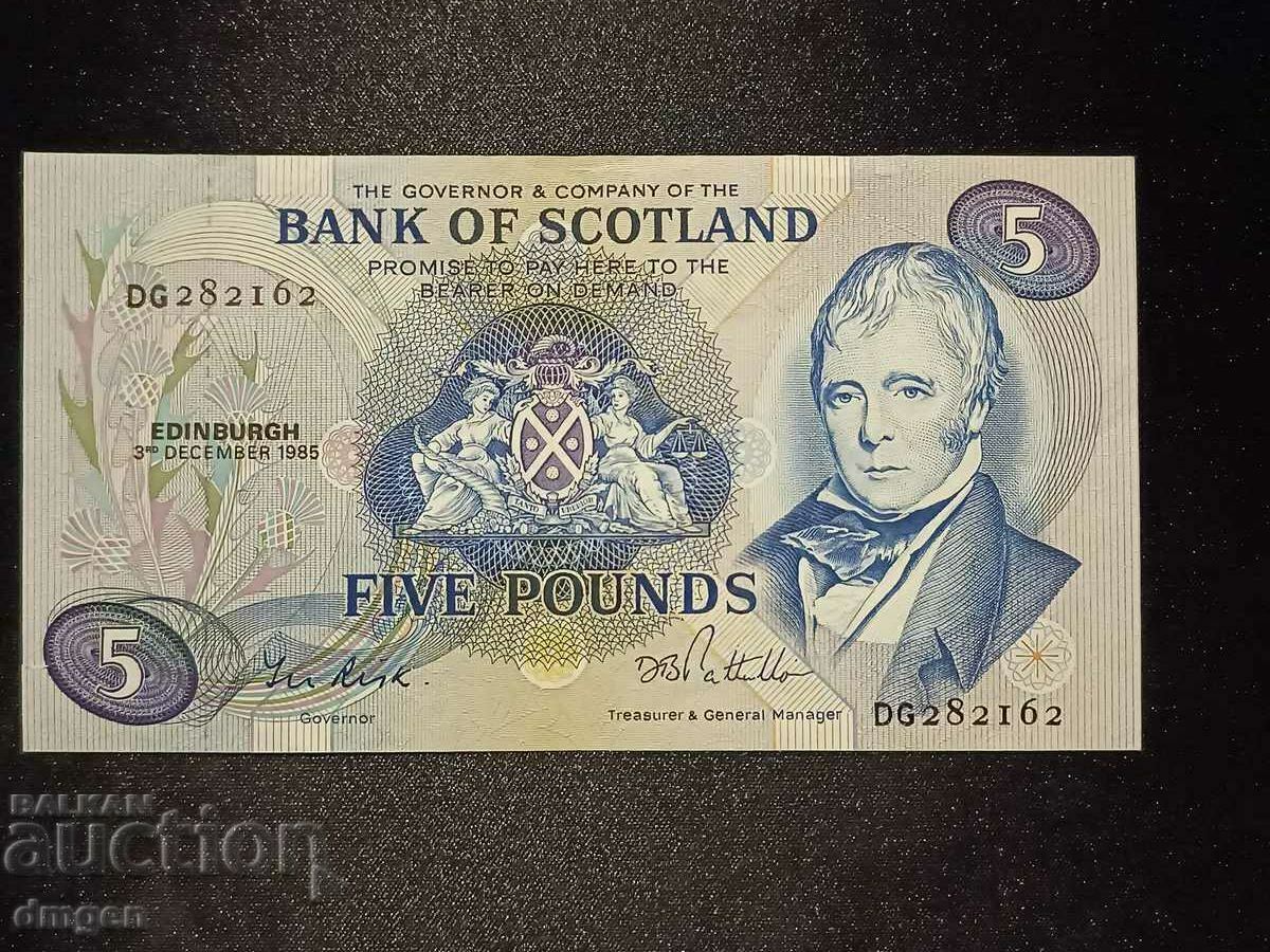 5 lire 1985 Scoția