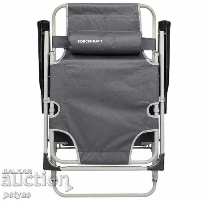 Delivery of Foldable Reinforced Chaise longue with armrest and pillow Delivery of Foldable Reinforced Chaise longue with armrest and pillow