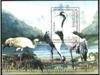 Clean Block Fauna Birds Philatelic Exhibition 2001 from Cuba