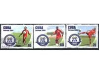 Timbre pure Sport Fotbal 100 de ani FIFA 2004 din Cuba