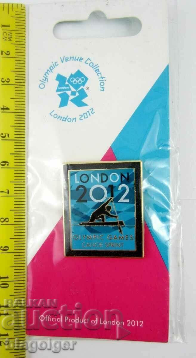 Auction  OLYMPIC BADGE-LONDON 2012-CANOE-KAYAK-ENAMEL-OFFICIAL