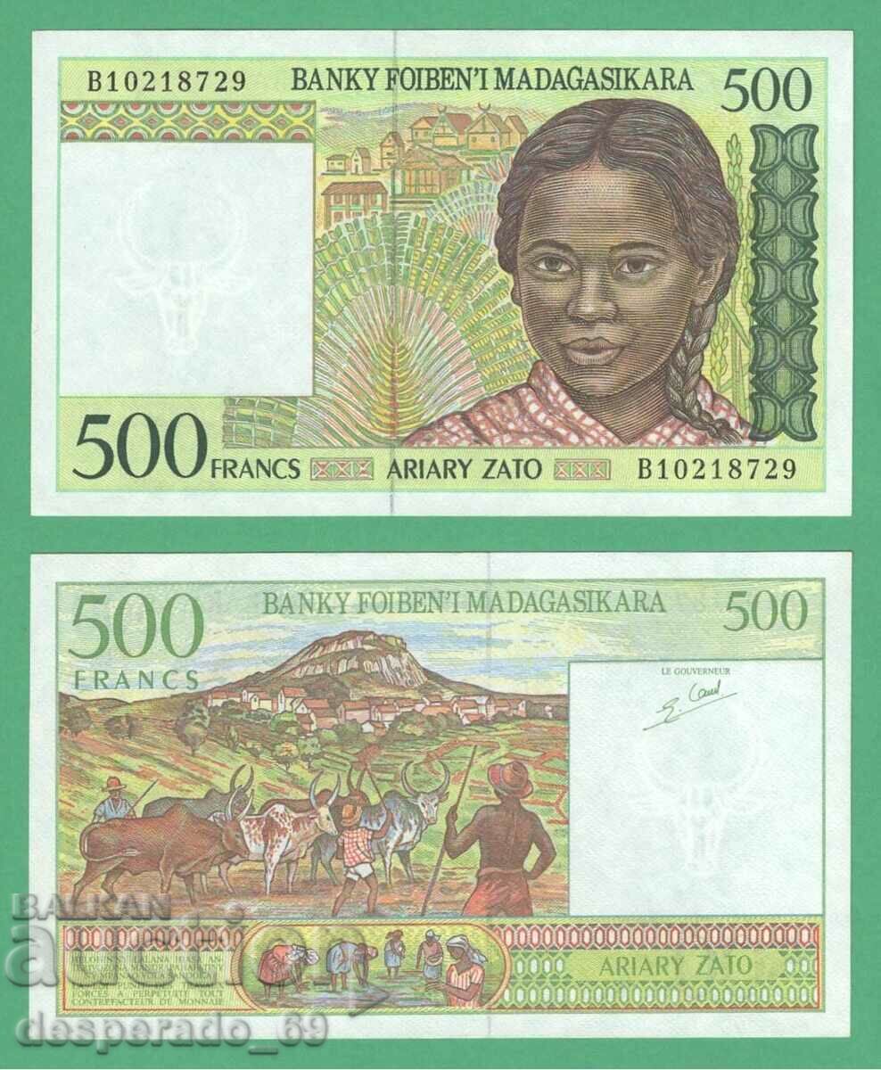 (¯`'•.¸ MADAGASCAR 500 franci 1994 UNC ¸.•'´¯)