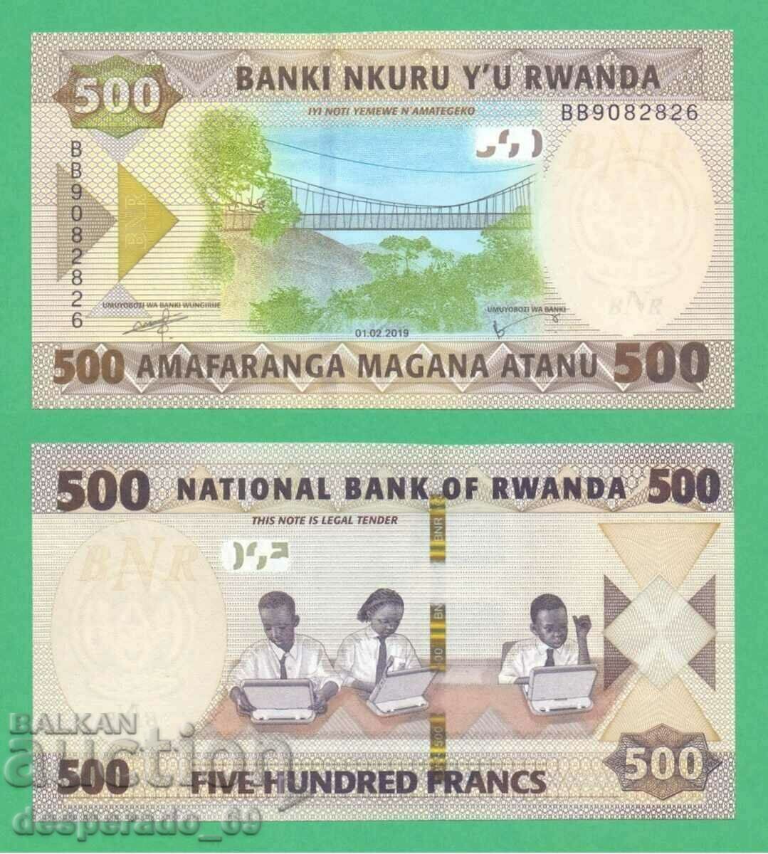 (¯`'•.¸ RWANDA 500 francs 2019 UNC ¸.•'´¯) (¯`'•.¸ RWANDA 500 francs 2019 UNC ¸.•'´¯)