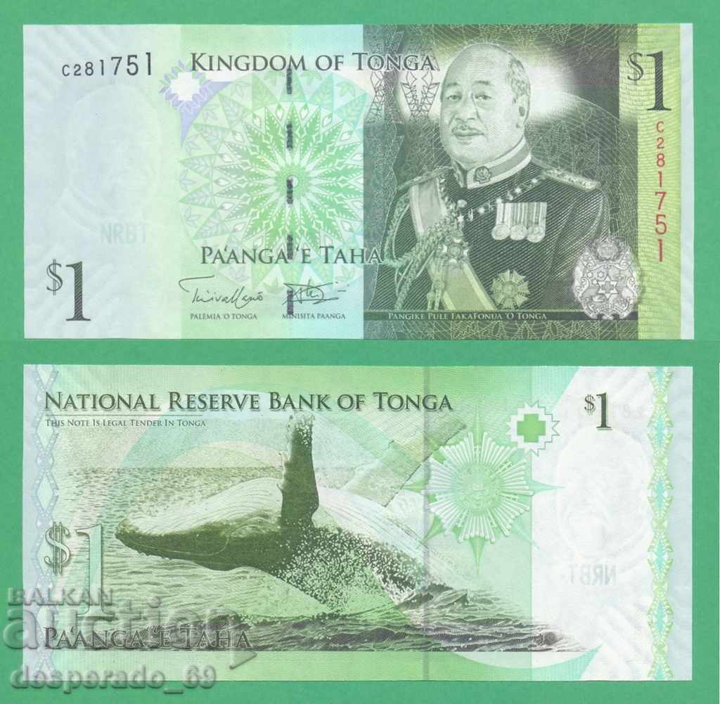 (¯`'•.¸ TONGA 1 paanga 2014 UNC ¸.•'´¯)