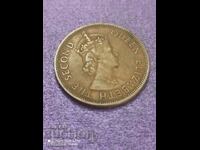Монета 1956 5 милс Кипър