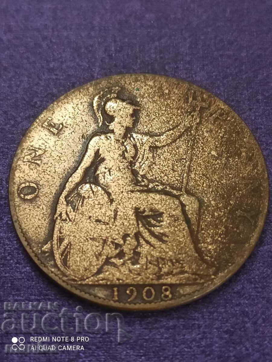 1 penny 1908 with price 4.99 BGN | € 2.55 1 penny 1908 with price 4.99 BGN | € 2.55