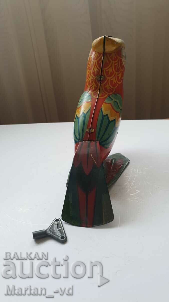 Old tin toy parrot - 5 Old tin toy parrot - 5