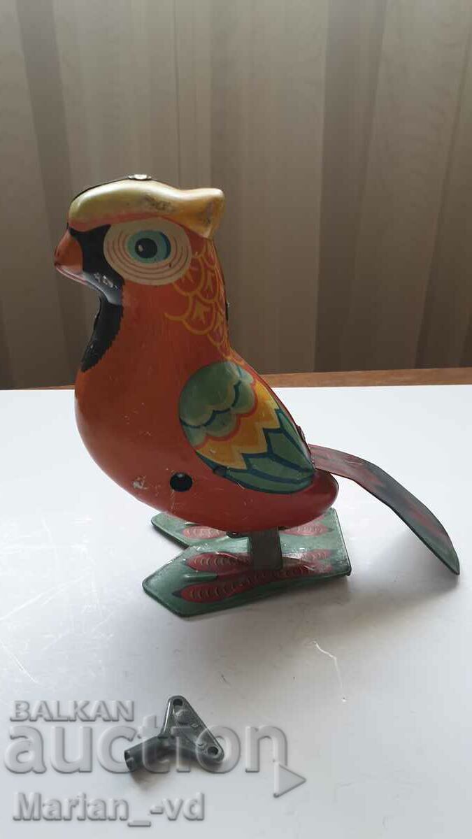 Old tin toy parrot - 6 Old tin toy parrot - 6