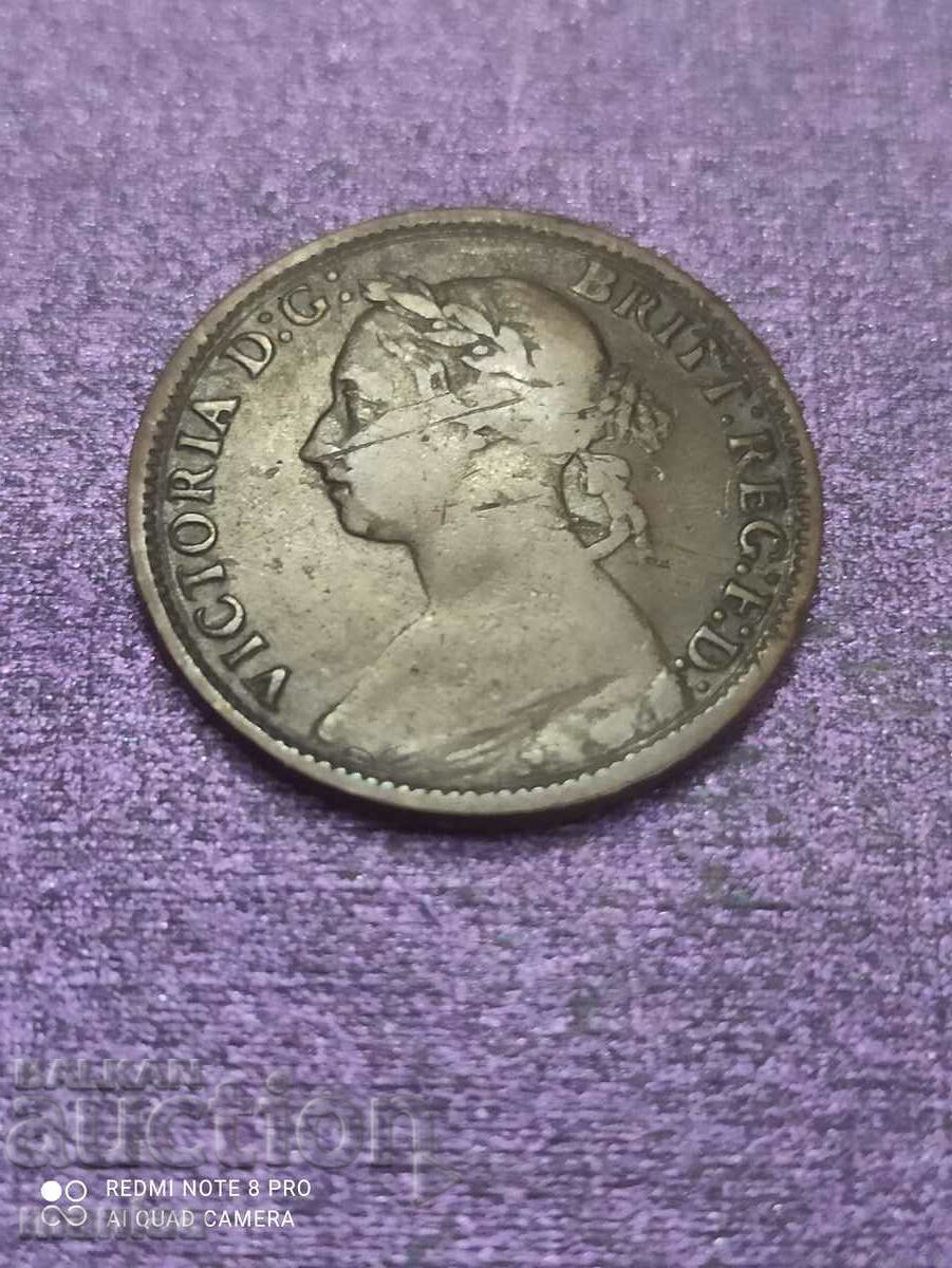 1 farthing 1885 year 1 farthing 1885 year