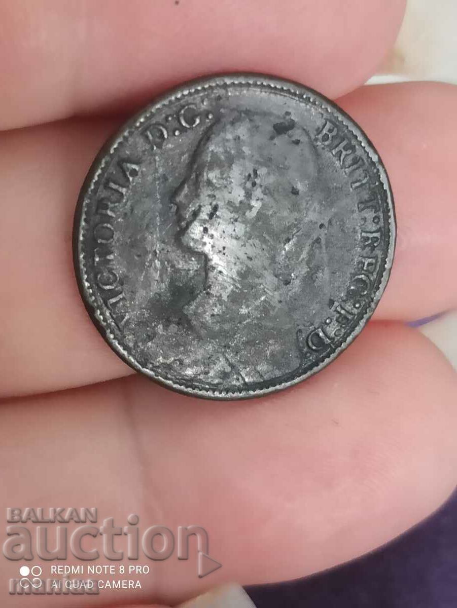 Delivery of 1 farthing 1886 year Delivery of 1 farthing 1886 year