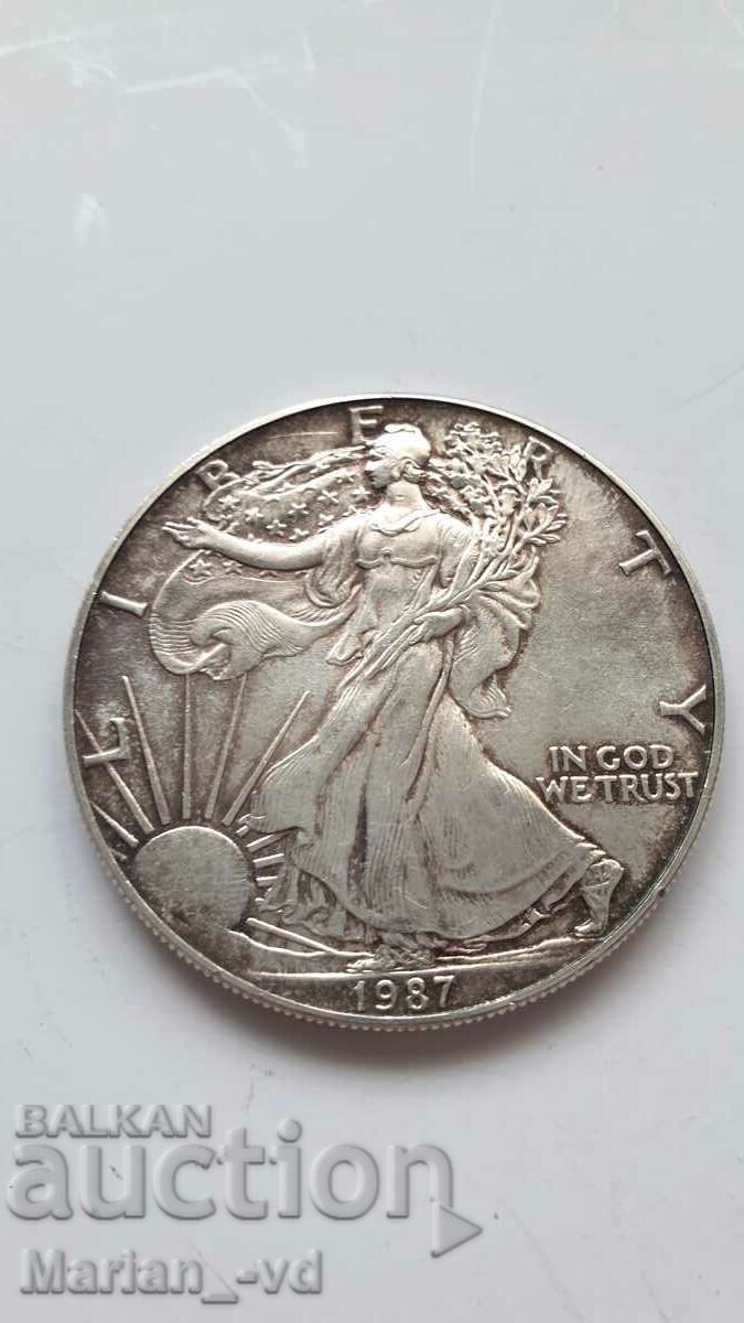 1987 Silver American Eagle 1 oz