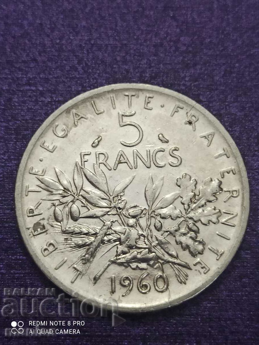 5 franci 1960