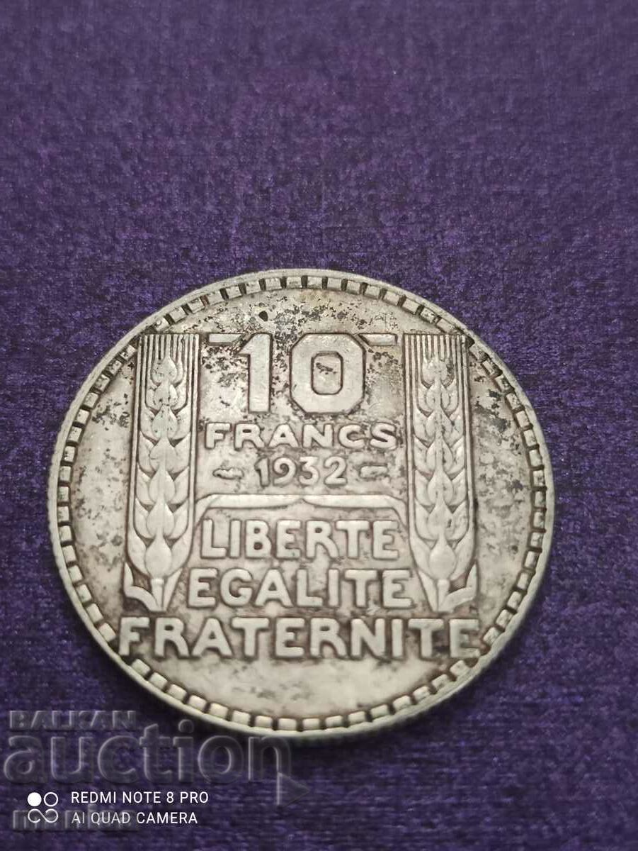 10 francs 1932 silver with price 29.99 BGN | € 15.33 10 francs 1932 silver with price 29.99 BGN | € 15.33