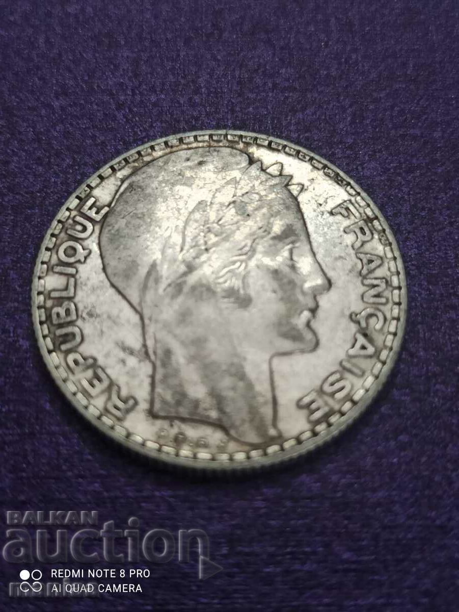 10 francs 1932 silver 10 francs 1932 silver