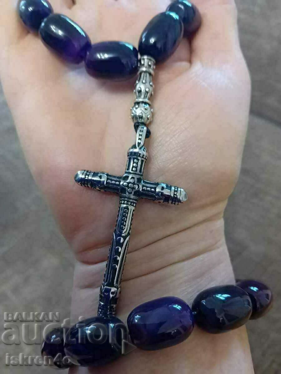 Доставка на Броеница Ахат Лилав