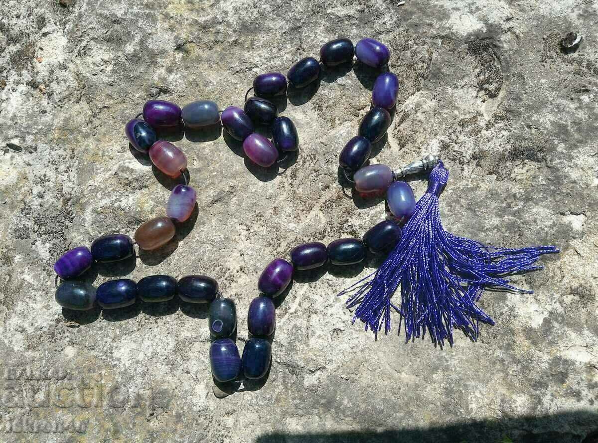 Rosary Agate Purple